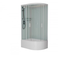 Душевая кабина Frank F412/2L М White матовое стекло