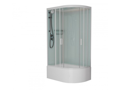 Душевая кабина Frank F412/2L М White матовое стекло