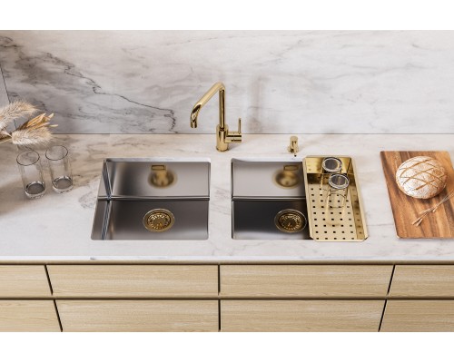 Кухонная мойка Alveus Kombino 30 1100235 нержавеющая сталь в комплекте с сифоном