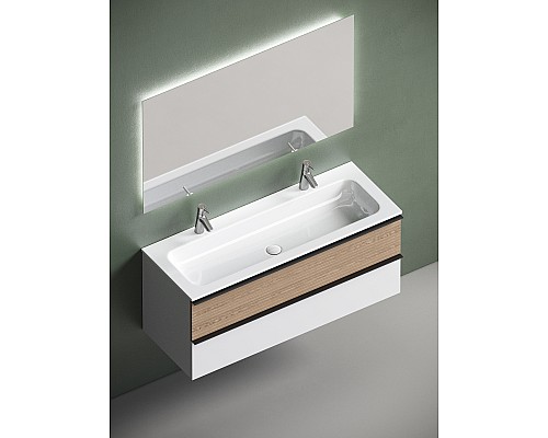 Тумба для раковины SanCos Delta 120 DL120W Дуб белый Тумба для раковины SanCos Delta 120 DL120W Дуб белый
