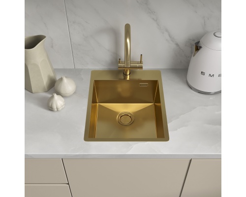 Кухонная мойка Reflexion Iseo RX2240GD брашированное золото