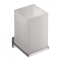 Стакан Colombo Look цвет хром/матовое стекло