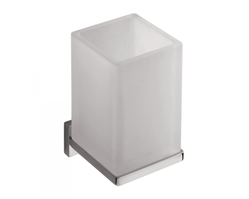 Стакан Colombo Look цвет хром/матовое стекло