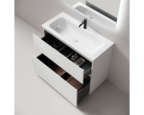 Тумба под раковину Напольная Sancos Folk Floor 99.5 FL100FW Bianco