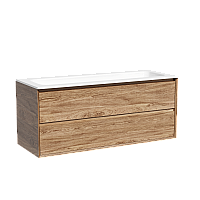 Тумба подвесная SANCOS Marmi 2.0 1195х445 c двумя ящиками , дуб чарльстон MR2.0120ECH