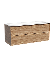 Тумба подвесная SANCOS Marmi 2.0 1195х445 c двумя ящиками , дуб чарльстон MR2.0120ECH