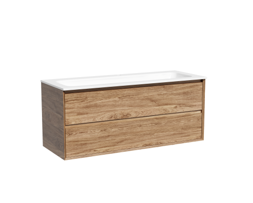 Тумба подвесная SANCOS Marmi 2.0 1195х445 c двумя ящиками , дуб чарльстон MR2.0120ECH