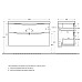 Тумба под раковину BelBagno Marino-H60 110 MARINO-H60-1100-2C-SO-RN-P подвесная Rovere Nature
