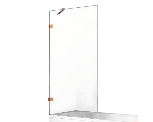 Шторка для ванны NEW TRENDY AVEXA COPPER BRUSHED 100x150 брашированная медь