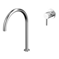 Смеситель для умывальника с выносным управлением Whitecross Y Y1219NIB браш никель