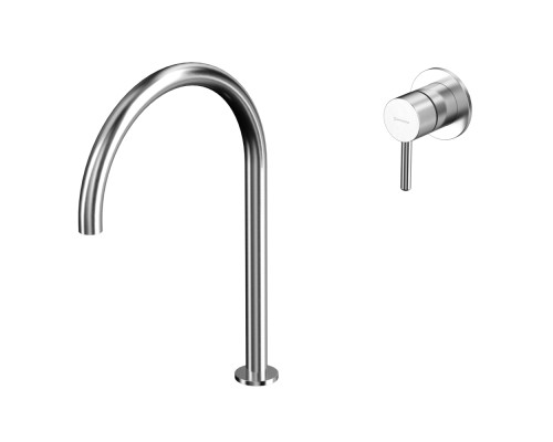 Смеситель для умывальника с выносным управлением Whitecross Y Y1219NIB браш никель