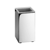 Настольный стакан Colombo Look цвет хром/стекло