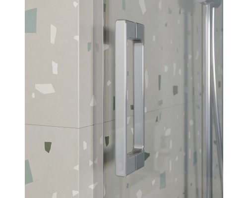 Шторка на ванну Cezares Tandem Soft 180 TANDEM-SOFT-VF-2-180/145-C-Cr-IV профиль Хром стекло прозрачное