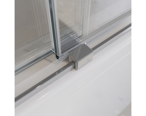 Шторка на ванну Cezares Tandem Soft 180 TANDEM-SOFT-VF-2-180/145-C-Cr-IV профиль Хром стекло прозрачное