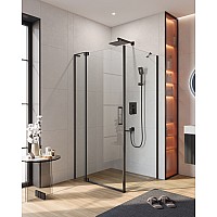 Душевой уголок Cezares Slider 100x90 SLIDER-AH-1-90-90/100-C-NERO профиль Черный матовый стекло прозрачное