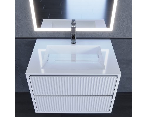 Раковина для ванной 70 см, Uperwood Next Premium, белая глянцевая