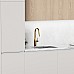 Смеситель для кухни SANCOS Grand SC4002BG с выдвижным изливом, браш золото