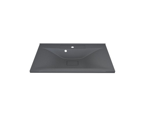 Раковина для ванной кварцевая Uperwood Elen Quartz 80х45х15,8, серая матовая, серый шелк