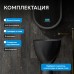 Раковина отдельностоящая карбоновая ABBER Karbon черная