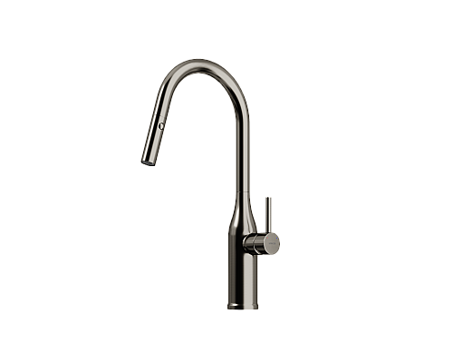 Смеситель для кухни SANCOS Grand SC4002GG с выдвижным изливом, вороненая сталь Смеситель для кухни SANCOS Grand SC4002GG с выдвижным изливом, вороненая сталь