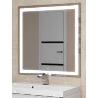 Зеркало для ванной с подсветкой Uperwood Tanos 80х80 см, сенсор/антизапотевание