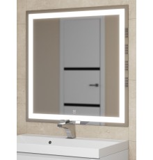 Зеркало для ванной с подсветкой Uperwood Tanos 80х80 см, сенсор/антизапотевание