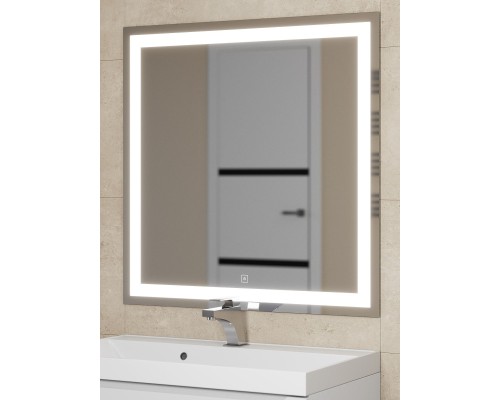 Зеркало для ванной с подсветкой Uperwood Tanos 80х80 см, сенсор/антизапотевание