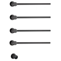 Полотенцесушитель электрический Wonzon&Woghand HAMBURG, Темный графит WW-AL314-GM