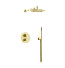 Душевой комплект с термостатом SANCOS Etna брашированное золото, SC9010BG