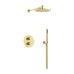 Душевой комплект с термостатом SANCOS Etna брашированное золото, SC9010BG