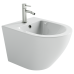 Биде подвесное Ceramicanova Альба (Alba) с крепежом для скрытого монтажа белый