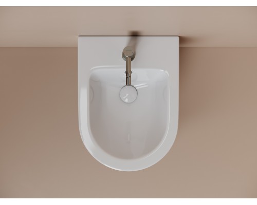 Биде подвесное Ceramicanova Альба (Alba) с крепежом для скрытого монтажа белый
