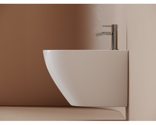 Биде подвесное Ceramicanova Альба (Alba) с крепежом для скрытого монтажа белый