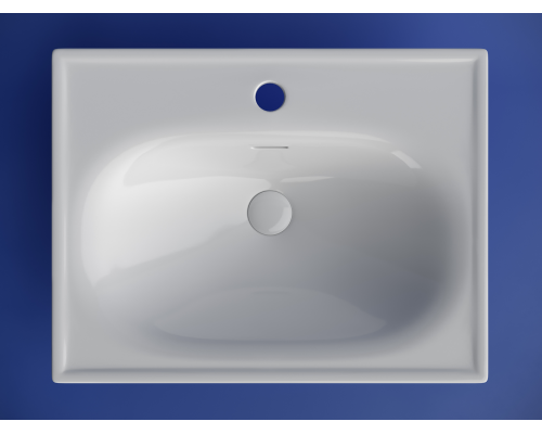 Раковина накладная Ceramicanova Сабо (Sabo) с отверстием под смеситель 600x460x130 белый