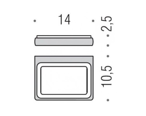 Мыльница подвесная Colombo Lulu цвет PVD золото/матовое стекло