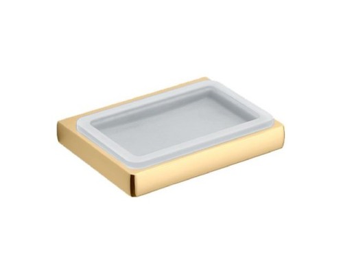 Мыльница подвесная Colombo Lulu цвет PVD золото/матовое стекло