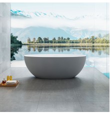 Ванна из искусственного камня Vincea 1700x750x550 Белый/Серый