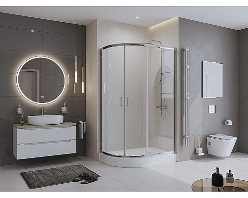 Поддон акриловый BelBagno TRAY-BB-RH-120/80-550-15-W-L