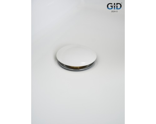 Белый керамический донный клапан Gid WH100-1 71102k с переливом