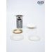 Белый керамический донный клапан Gid WH100-1 71102k с переливом