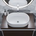 Раковина накладная для ванной Uperwood Aura 60х40,4х17,5 см, овальная, белая глянцевая