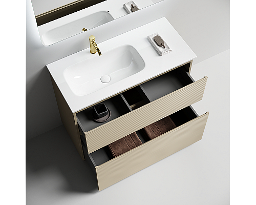 Тумба под раковину Напольная Sancos Folk Floor 99.5 FL100FLCP Капучино