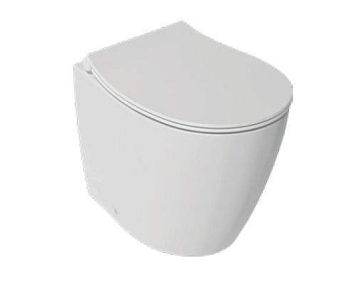 Унитаз приставной безободковый Isvea Sentimenti Neo, крышка микролифт белый 10SM10004SV