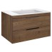 База под раковину Vincea Chiara 2D 800 подвесная 2 выкатных ящика Soft-close T.Oak