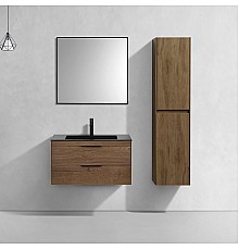 База под раковину Vincea Chiara 2D 800 подвесная 2 выкатных ящика Soft-close T.Oak