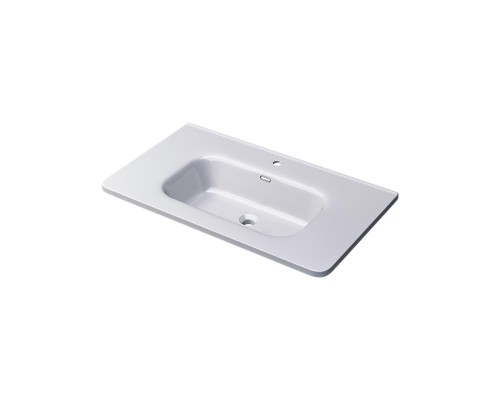 Раковина для ванной 80 см, Uperwood Monica, белая глянцевая