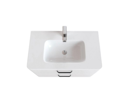 Раковина для ванной 80 см, Uperwood Monica, белая глянцевая