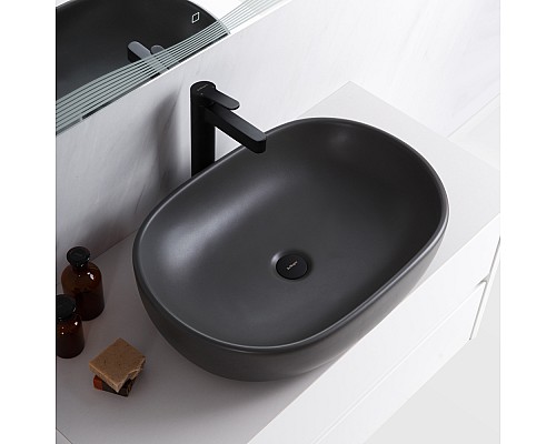 Раковина-чаша BelBagno 60 BB1084-H311 Серая матовая