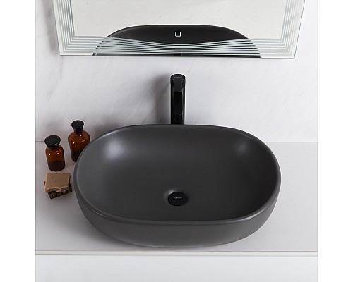 Раковина-чаша BelBagno 60 BB1084-H311 Серая матовая