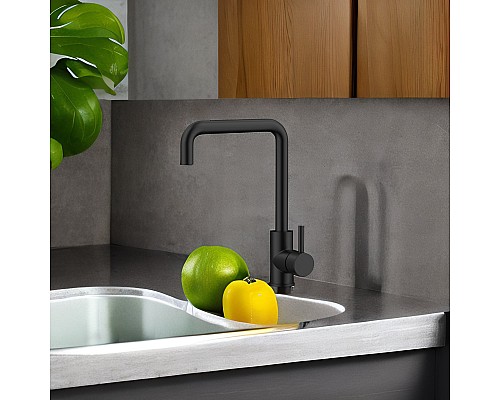 Cмеситель для кухни Raiber premium RPB-013 Graceful, матовый черный